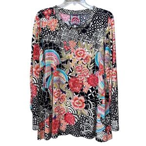 Johnny Was XXL Plus Size Sunrise Favorite Floral Designer EUC